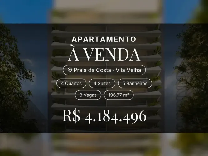 Oportunidade única: apartamento de luxo na Praia da Costa - Vila Velha!
