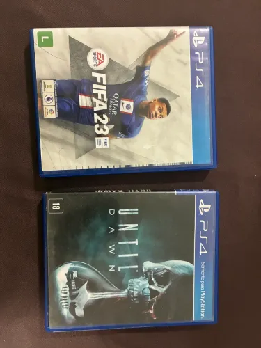 FIFA 23 e Until Dawn mídia física ps4