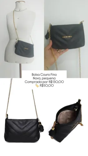 Bolsa Nova Couro Fino