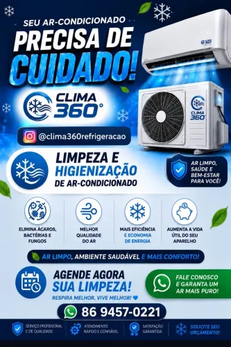 Clima 360 Refrigeração | Instalação, Manutenção e Higienização de Ar-Condicionado