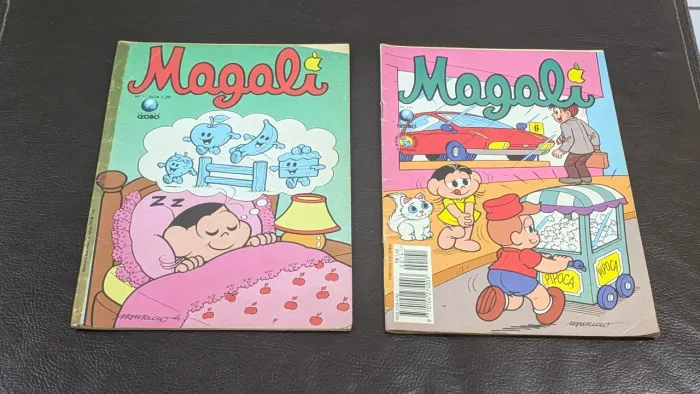 Lote 2 Gibis Magali (Editora Globo) - Anos 80/90 + Propagandas Clássicas
