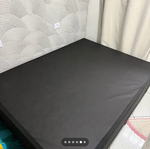 Cama box casal (semi nova)