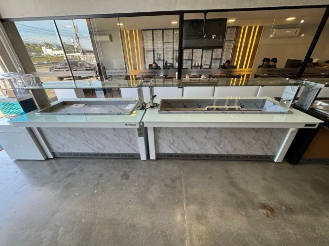 Buffet completo quente e frio Gelopar novo