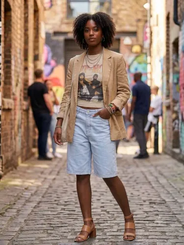 Jorts Tam 42 feminino