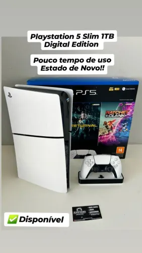 Playstation 5 Slim 1TB Completo!! (Aceito Cartão)