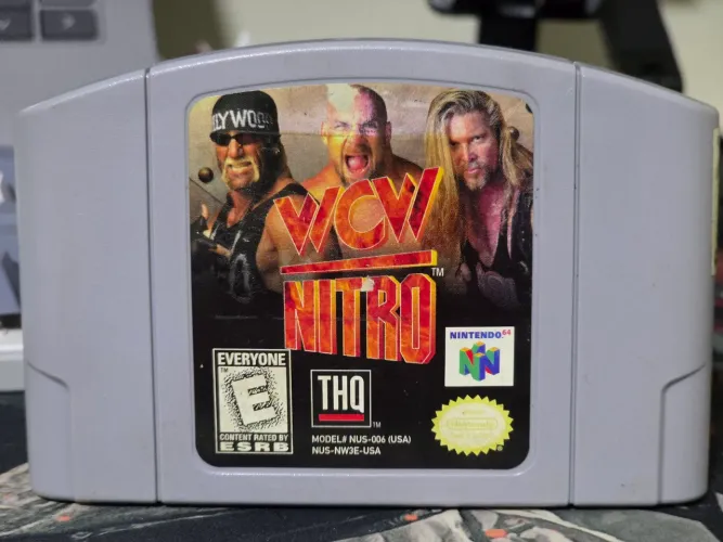 WCW NITRO, Nintendo 64, jogo Original, Labels Originais