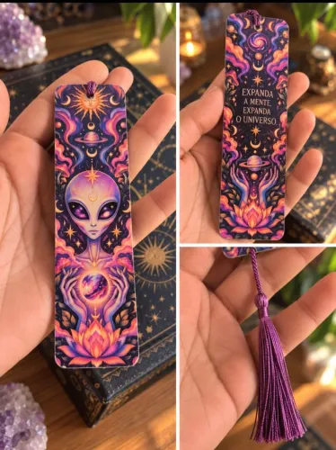 Marcadores de Página Artesanais Personalizados - R$ 12