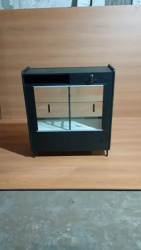Balcão Vitrine NATURAL PRETO