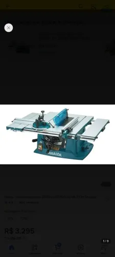 Serra circular MLT 100 Makita - Nunca foi usada. Com nota fiscal. 2.500