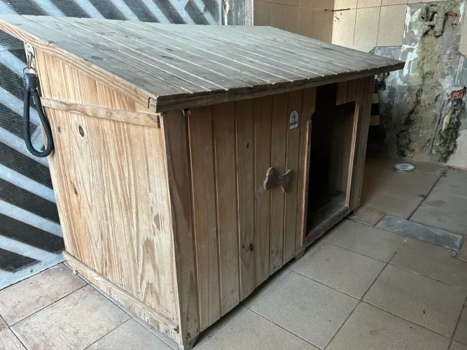 Casa de cachorro porte médio e grande - Casinha de cachorro pastor goldem pitbull