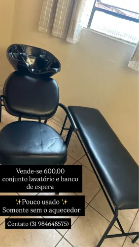 Vende-se kit lavatório com banco de espera