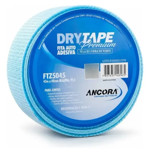 Ancora Fita Telada Azul Adesiva em rolo 45 m x 48 mm