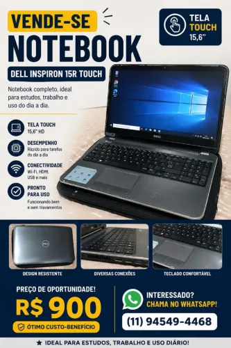 Notebook Dell touch