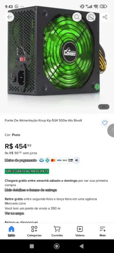 Fonte para Pc