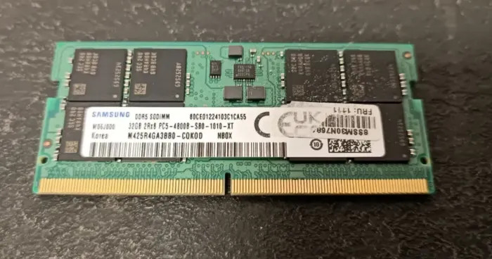 Memória RAM Samsung 32GB DDR5 4800MHz - Notebook