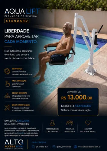 PRÉ-LANÇAMENTO: Elevador de Piscina - Garanta Acessibilidade com Preço de Fábrica