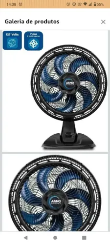 Ventilador Arno extreme 7