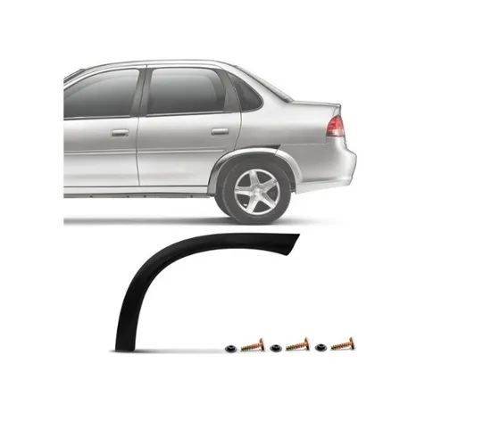 Moldura Paralama acabamento alargador Friso Traseiro Corsa Sedan Classic 11/16 valor unid