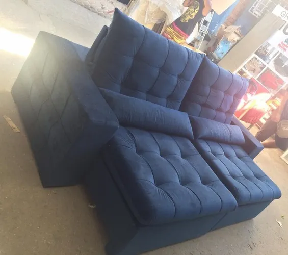 Sala Sofá retrátil e reclinável de 250cm