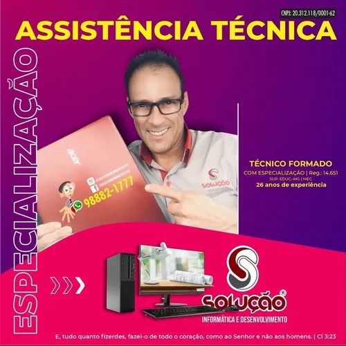 Formatação e Manutenção em Computadores em sua residência ou empresa