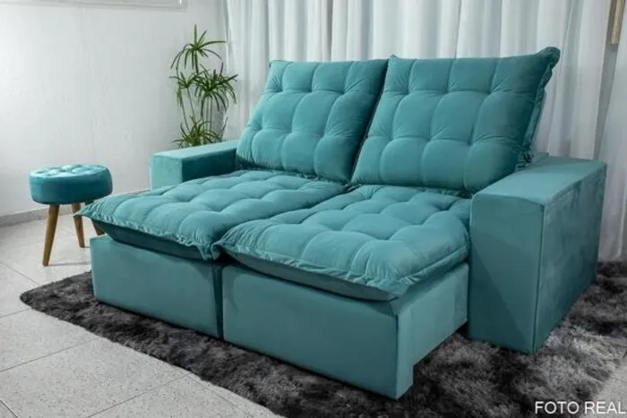 Sofá Retrátil e Reclinável Castor 2.30m Até 12x - Frete Grátis