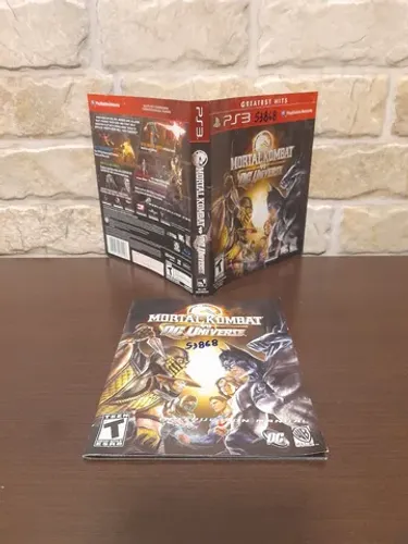 Capa e Manual/Encarte Mortal Kombat vs DC Universe de PS3 (Greatest Hits)