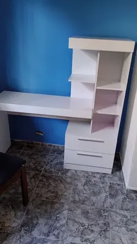 Mesa home office branca quadriflex 