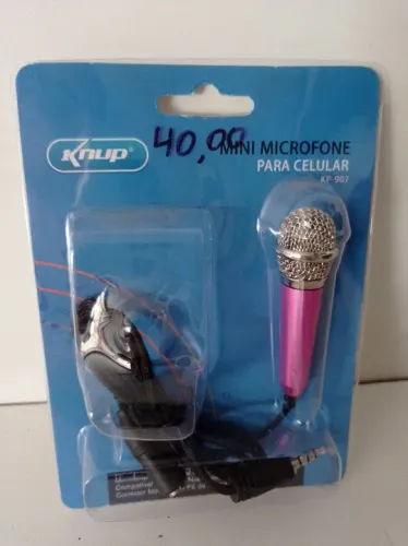 Mini microfone para celular novo 