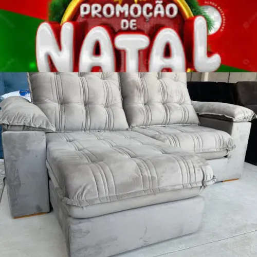 Sofa retratil e reclinavel mega promo