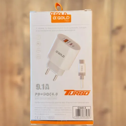 CARREGADOR TURBO TIPO C 40W
