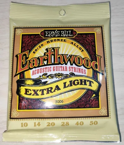 Cordas para violão Ernie Ball Earthwood Extra Light 010