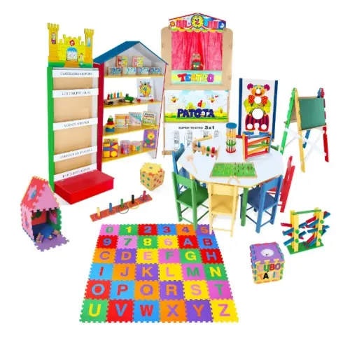 Brinquedoteca Master CARLU 34 itens area infantil crianças pequenas