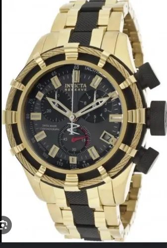 Relógio Invicta Reserve Masculino - Dourado e Preto