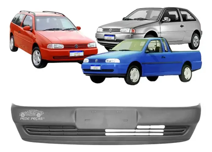 Parachoque Vw G2 Gol Parati Saveiro 95 96 97 98 A 2001 Preto