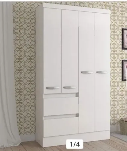 Roupeiro solteiro branco