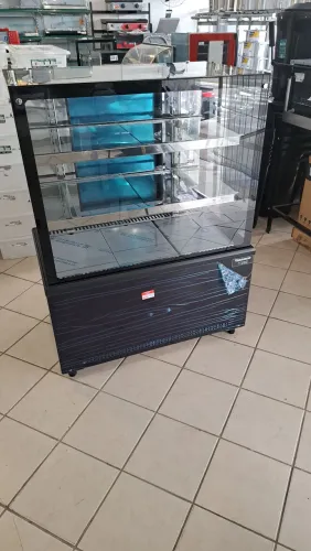 A. Vitrine quente Fria e neutra novas garantia de fábrica 