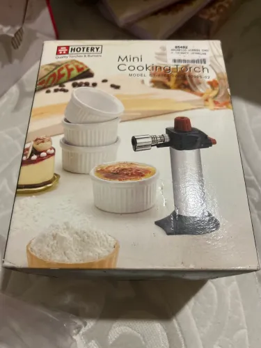 Maçarico culinário com 4 bowls de porcelana NOVO
