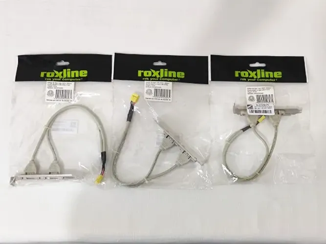 03x Espelho Traseiro USB 2.0 para Gabinete PC