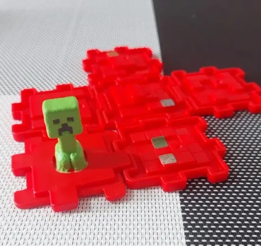 Redstone Bloco Minecraft Creeper Coleção Mc Donalds
