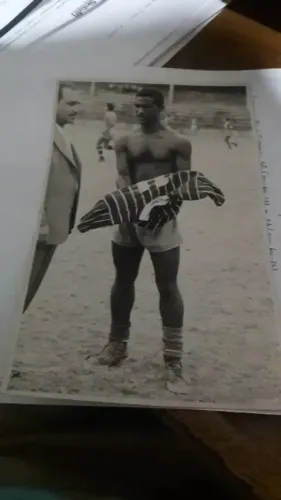 Foto antiga - Didi com a camisa do Fluminense