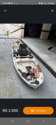 Caiaque tarpon de pesca completo aceita pedal