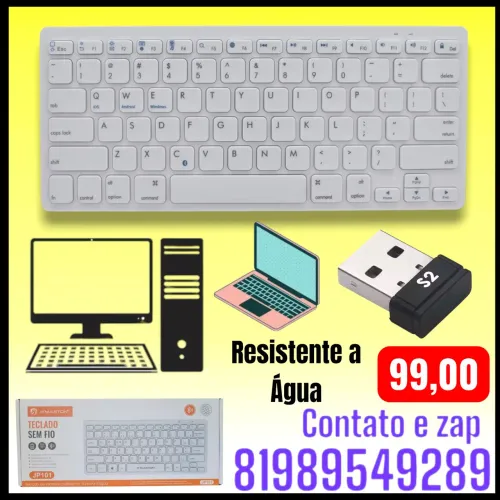 Teclado Sem Fio H'maston JP101.