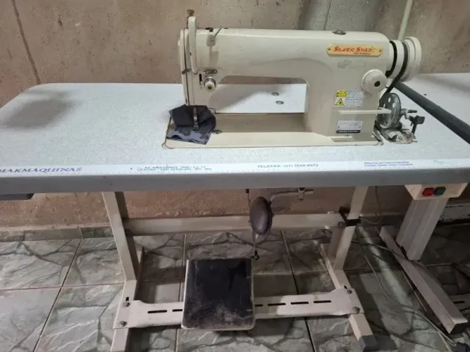 Maquina de Costura industrial reta silver star