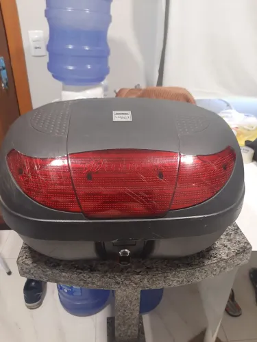 Baú grande para moto - com suporte 