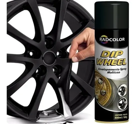 Spray De Envelopamento Líquido Dip Wheel 500ml Radcolor