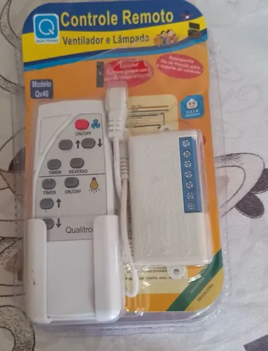 Controle remoto lâmpada e ventilador 