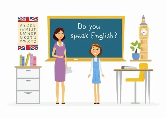Aulas de inglês.