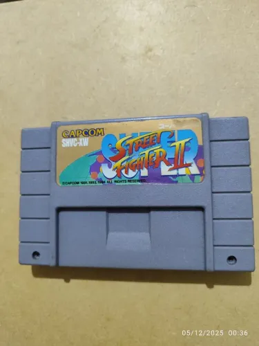 Jogo cartucho street figther 2 super Nintendo clássico!