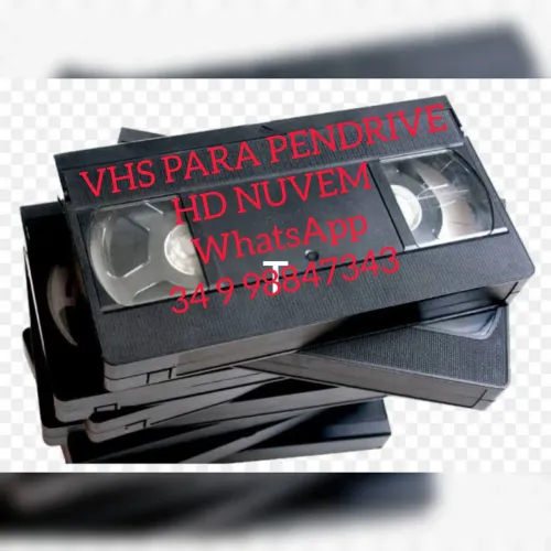 Conversão de material em Vhs para HD pen-drive