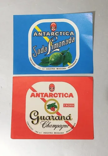 Rótulos antigos de refri